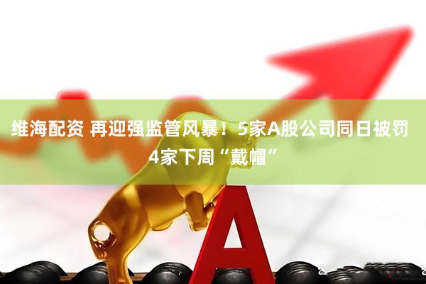 维海配资 再迎强监管风暴！5家A股公司同日被罚 4家下周“戴帽”