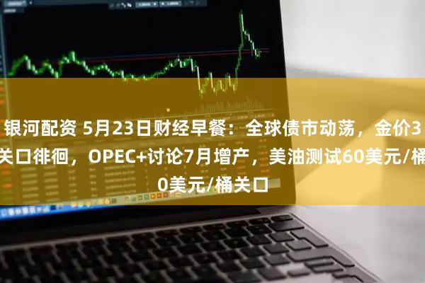 银河配资 5月23日财经早餐：全球债市动荡，金价3300关口徘徊，OPEC+讨论7月增产，美油测试60美元/桶关口