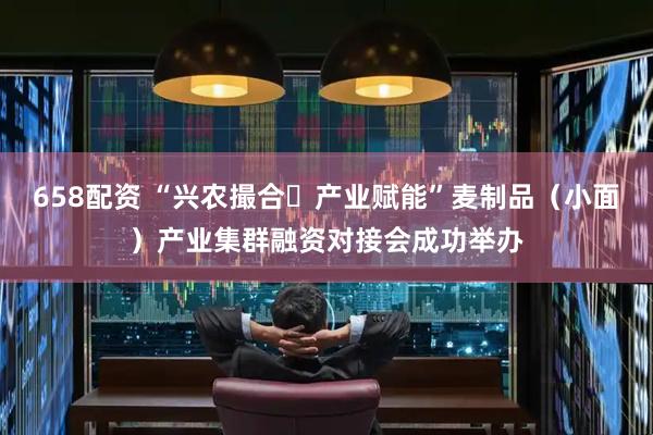 658配资 “兴农撮合・产业赋能”麦制品（小面）产业集群融资对接会成功举办