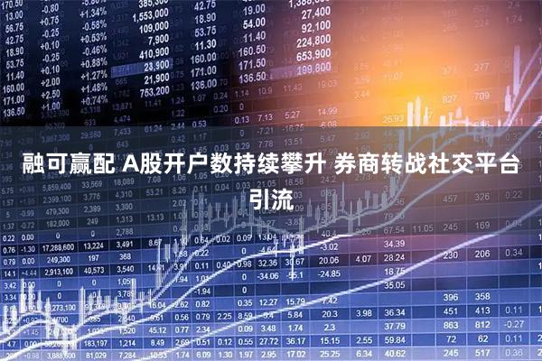 融可赢配 A股开户数持续攀升 券商转战社交平台引流