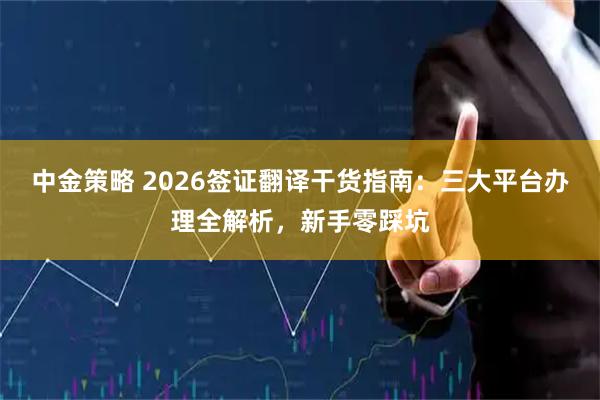 中金策略 2026签证翻译干货指南：三大平台办理全解析，新手零踩坑