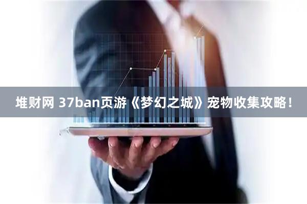 堆财网 37ban页游《梦幻之城》宠物收集攻略！