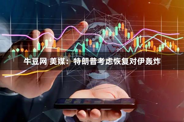 牛豆网 美媒：特朗普考虑恢复对伊轰炸